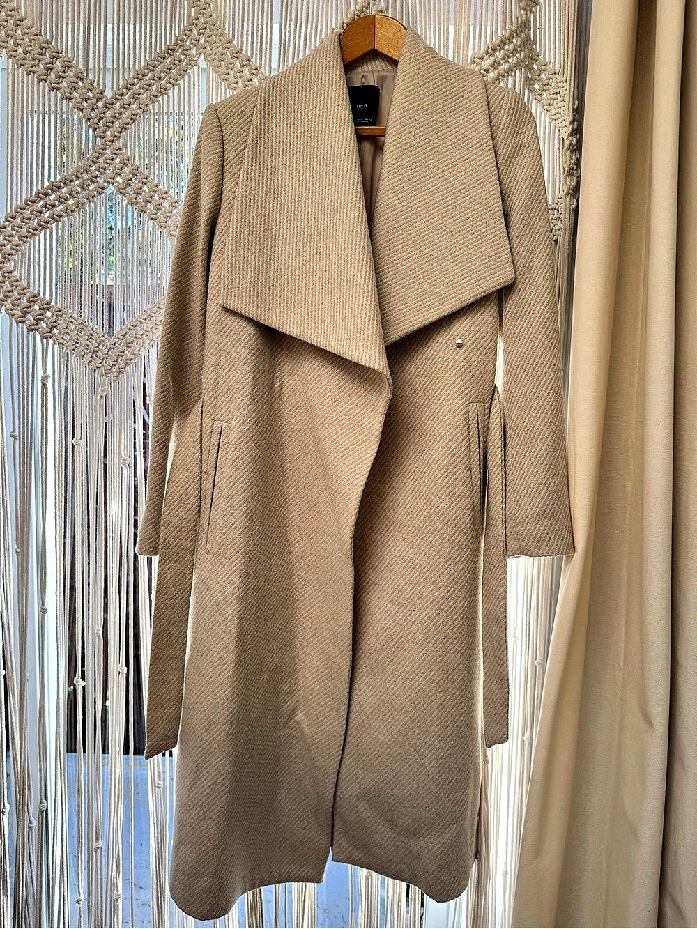 MNG Basics Trench Coat in Beige, Size XS